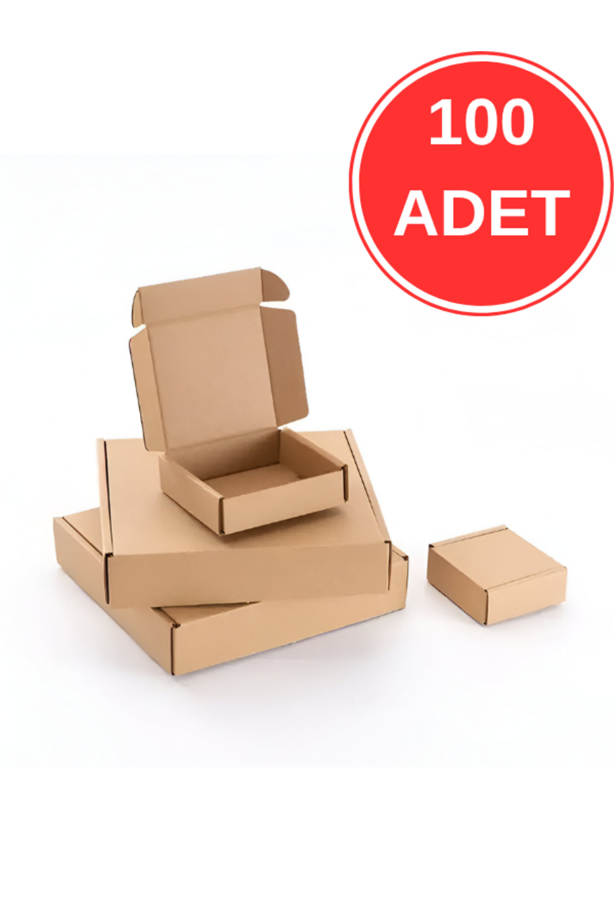 15x13x5 Cm E-ticaret Kargo Kutusu-0,3 Desi-100 Adet-Kraft