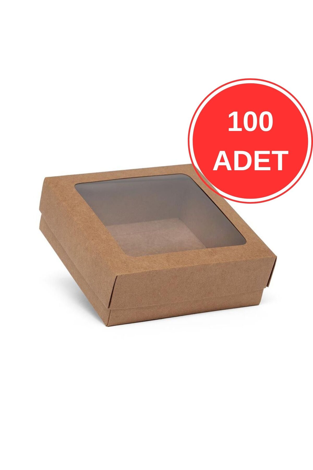 15x15x6 Asetatlı E-ticaret Kargo Kutusu-0,4 Desi-100 Adet-Kraft