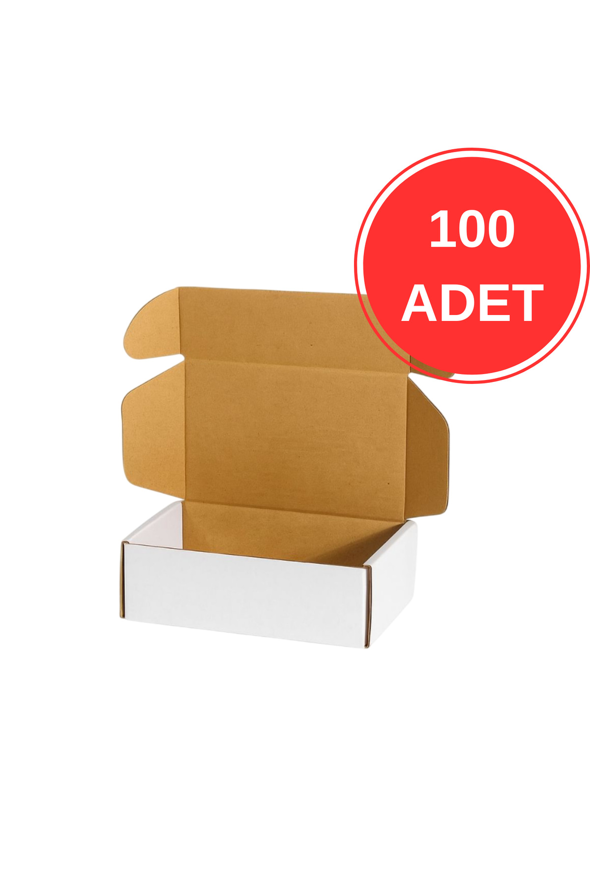 20x10x5 Cm E-ticaret Kutusu -0,3 Desi-100 Adet-Beyaz