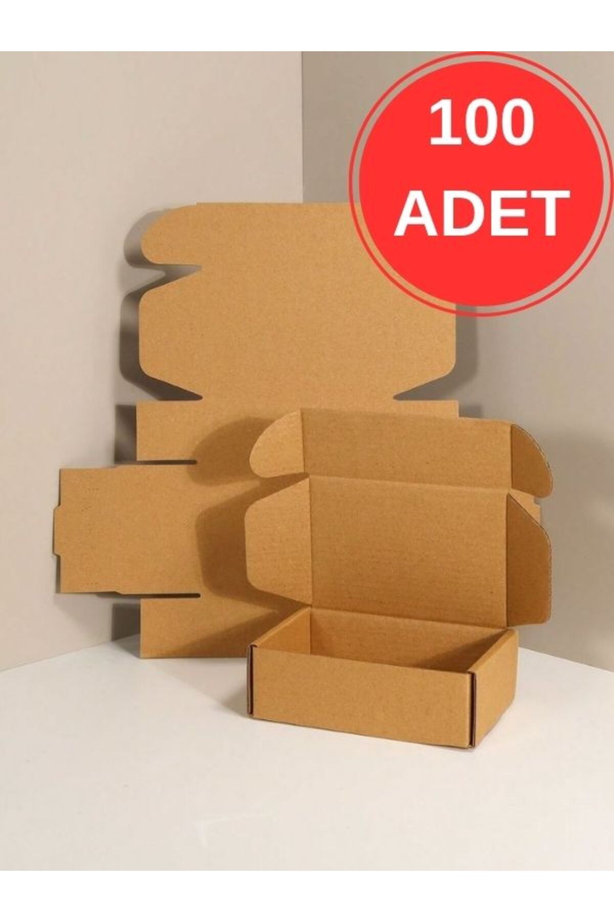 20x10x5 Cm E-ticaret Kutusu -0,3 Desi-100 Adet-Kraft