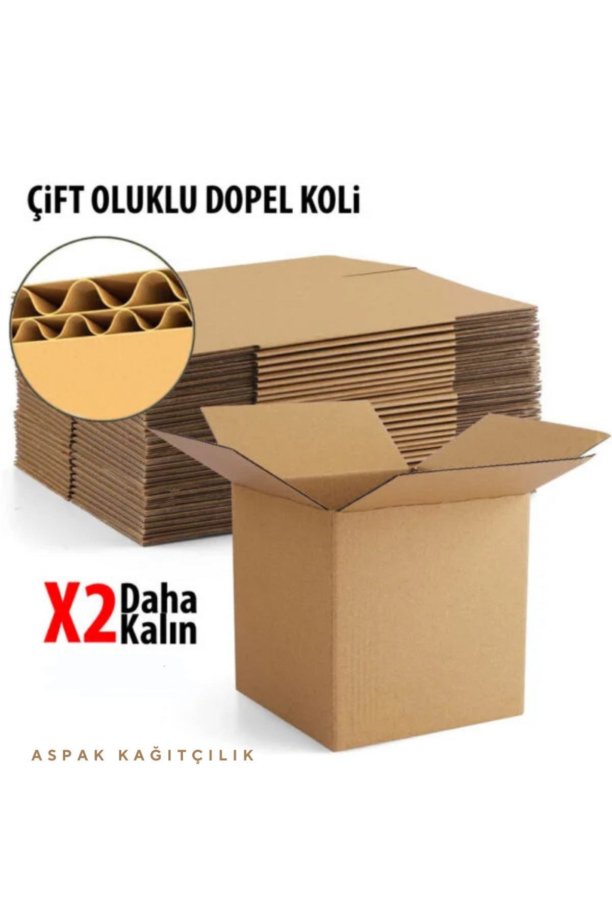80x50x50 Cm Büyük Boy Kraft Koli- 67 Desi-5 Adet